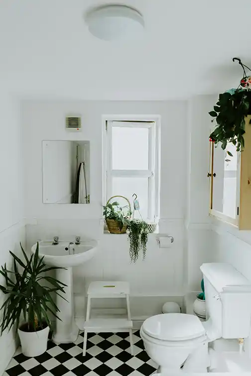 Clean and organized living room